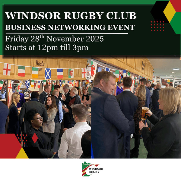 Windsor Rugby Club | Business Networking Event Friday 28th November 2025