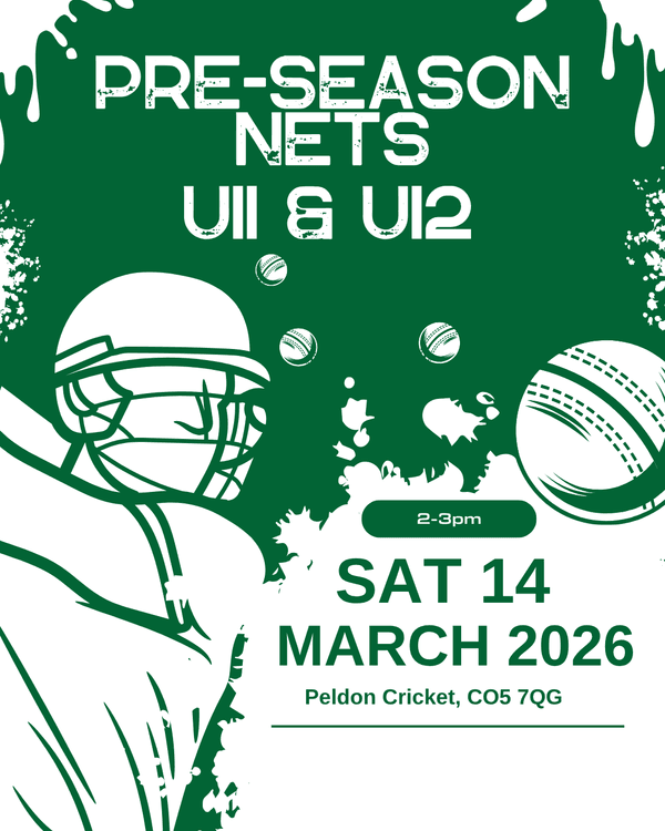 U11 & U12 Winter Nets, Saturday 14 March 2026