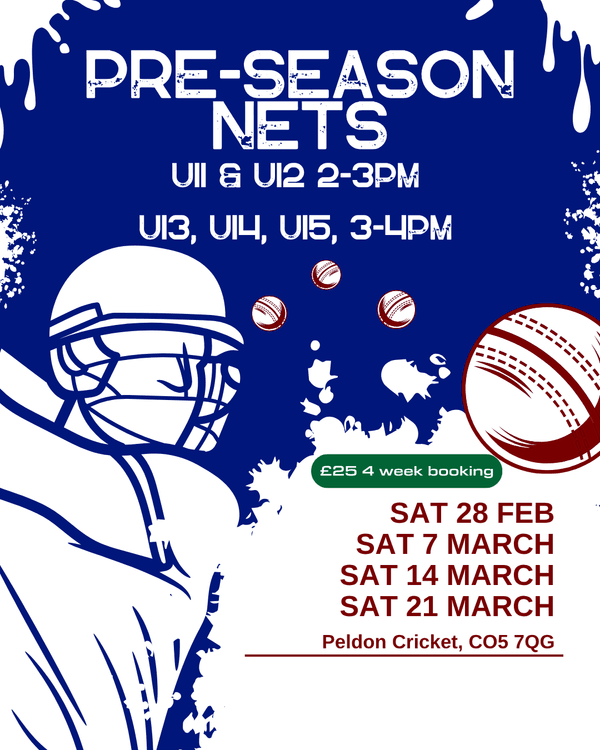 Youth Winter Nets 4 week Booking