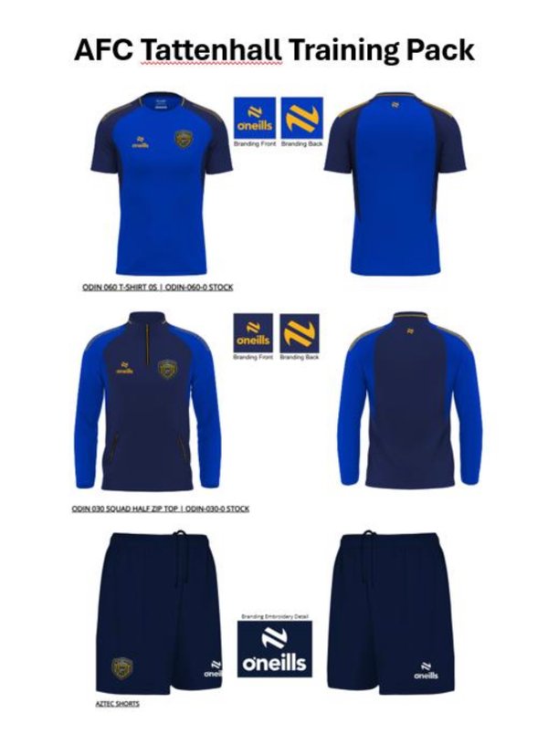 AFC Tattenhall  Training Package