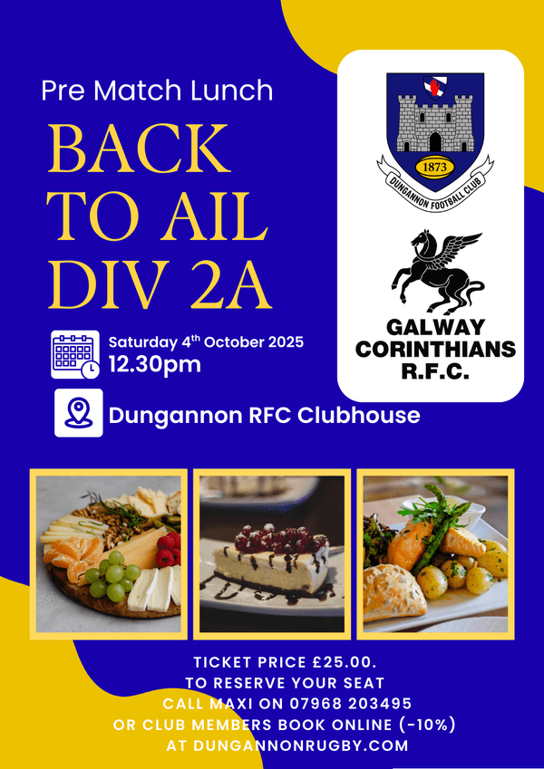 BACK TO DIV 2A PRE-MATCH MEAL