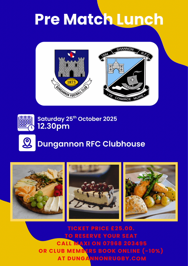 PRE-MATCH MEAL - Shannon
