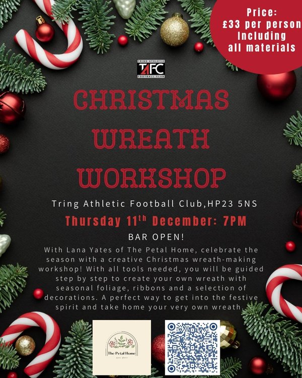 Christmas wreath making workshop
