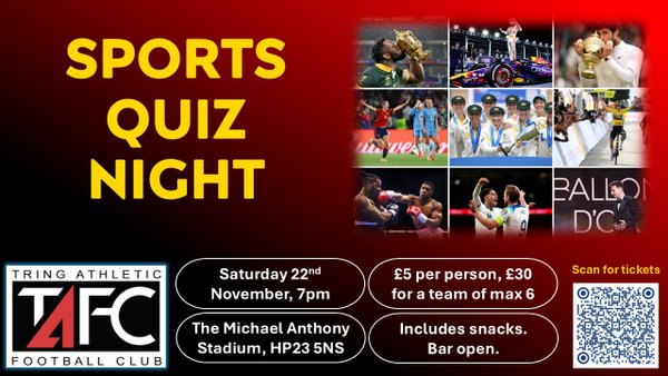 Sports quiz night ticket