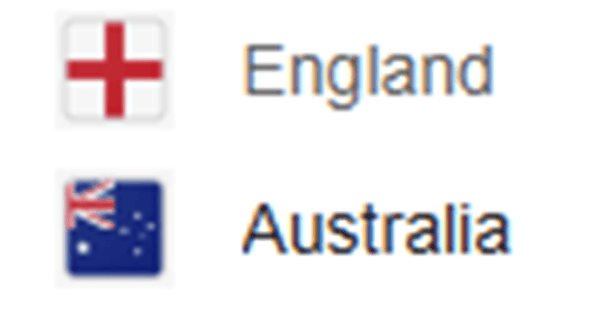 England V Australia Saturday 1st November 2025