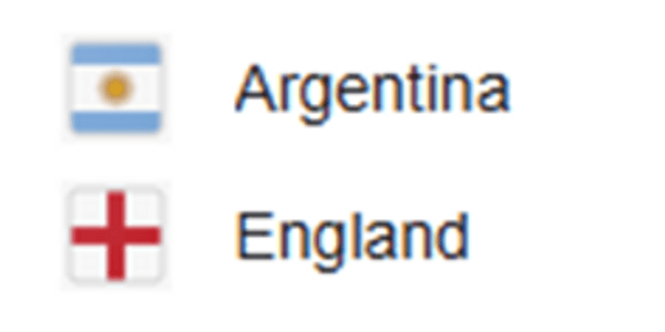 England V Argentina Sunday 23rd November 2025