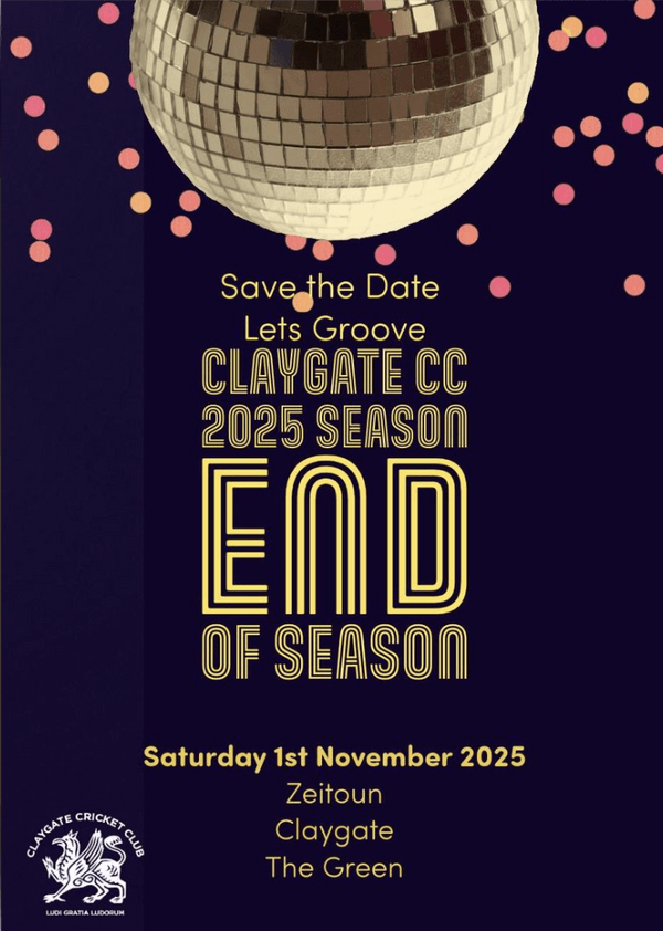 Claygate CC End of Season awards