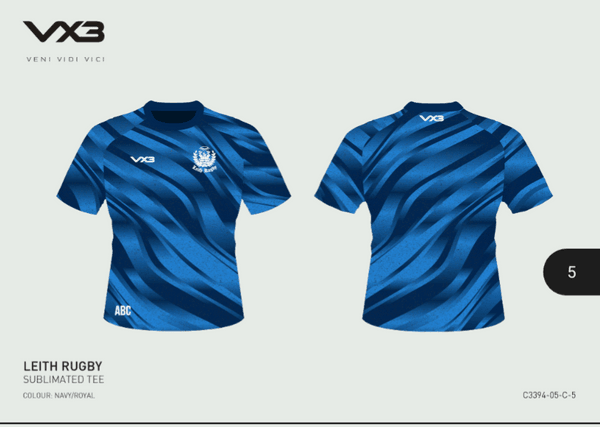 Mens Navy/Royal Sublimated Tee