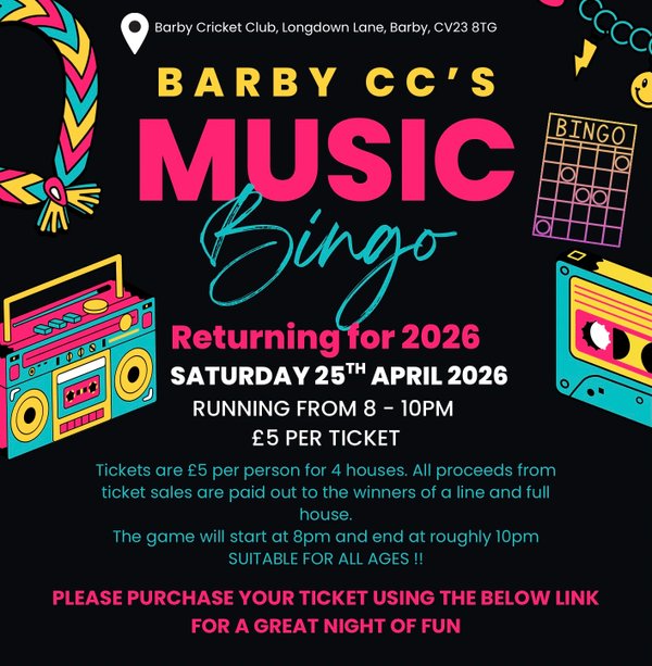 Music Bingo for 2026