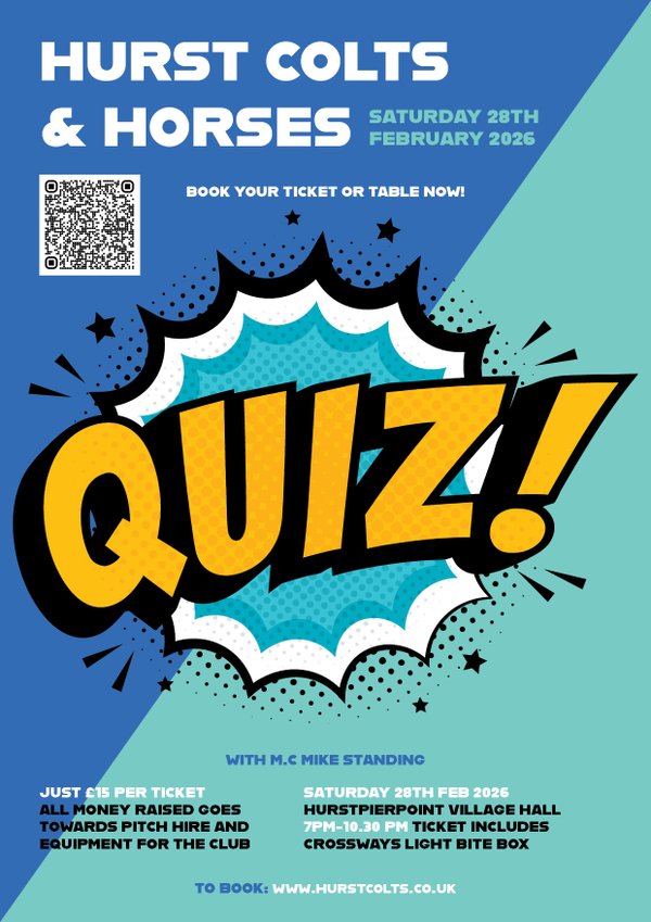 Hurst Colts & Horses Quiz Night Ticket 2026