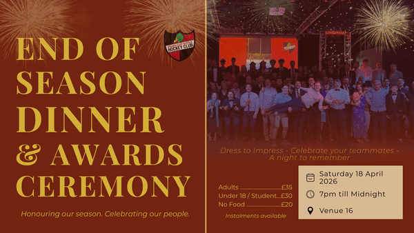 End of Season Dinner 2026 NO FOOD