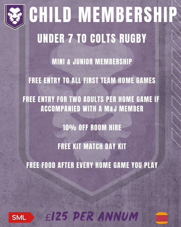 CHILD PLAYER MEMBERSHIP 2026-27