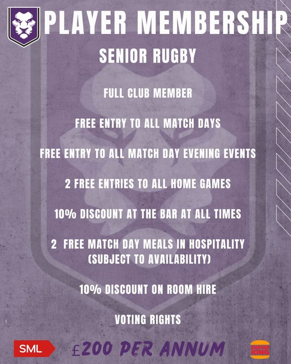 ADULT PLAYER MEMBERSHIP 2026-27