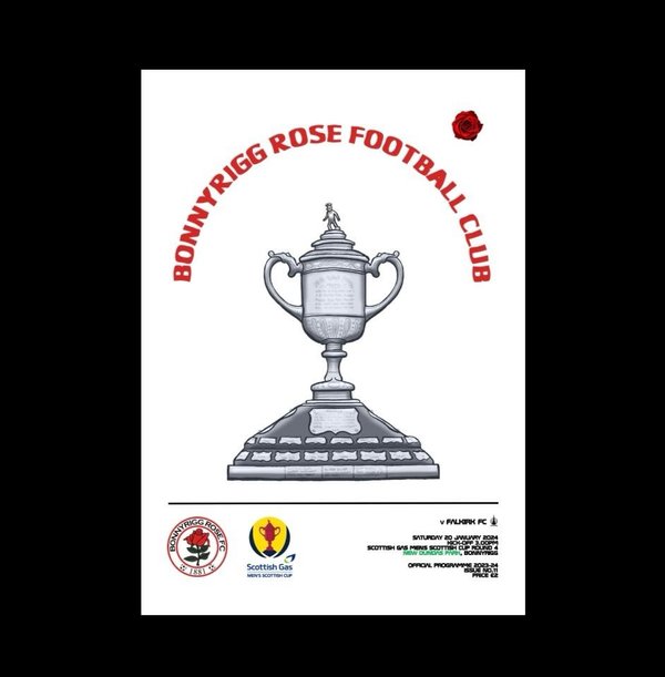 Bonnyrigg Rose v Falkirk 20.01.24 Scottish Cup Match Programme