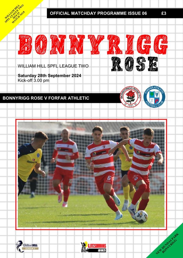 Bonnyrigg Rose v Forfar Athletic  28/09/2024