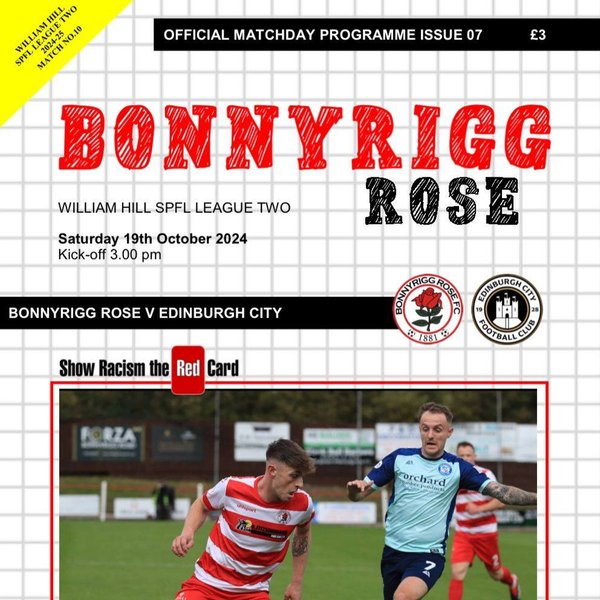 Bonnyrigg Rose v Edinburgh City 19/10/2024