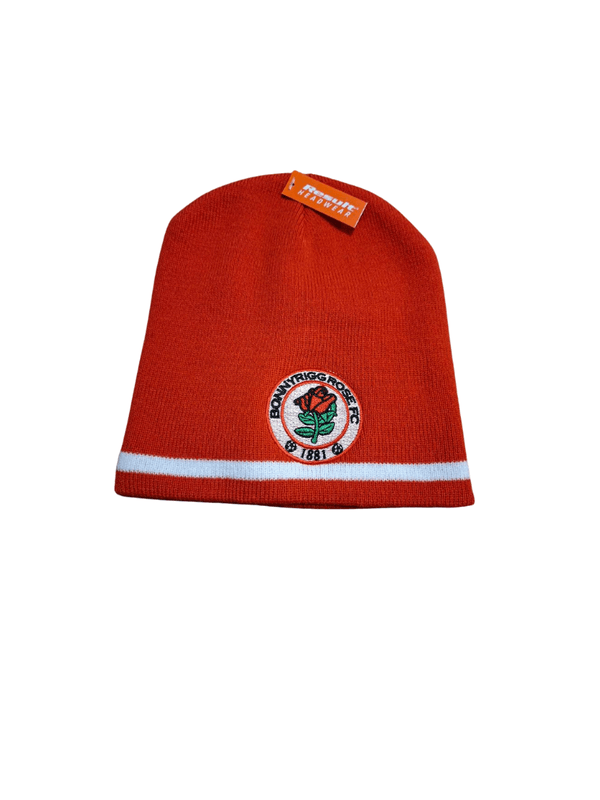 Red Beanie White Band