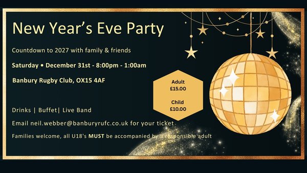 NYE Party - 31st December 2026