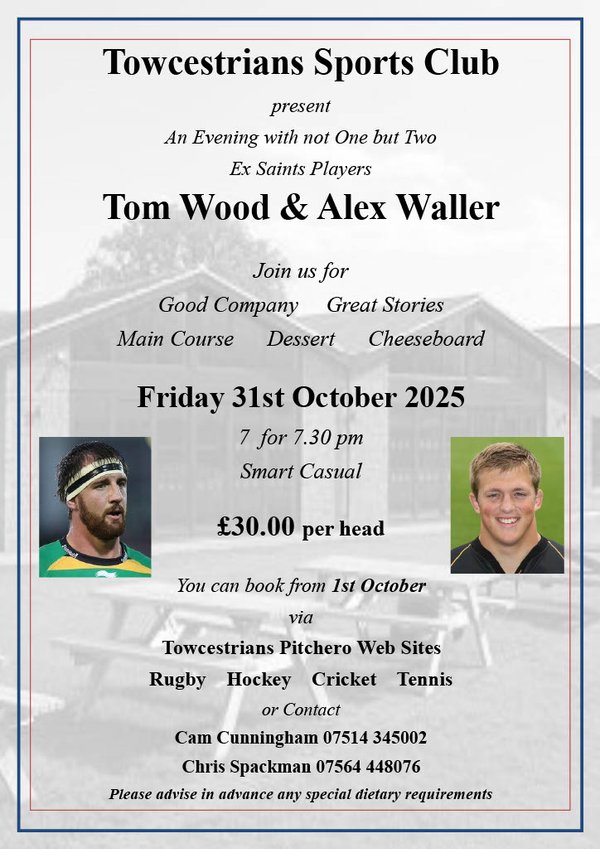 Sports Man's Dinner 31st October 2025