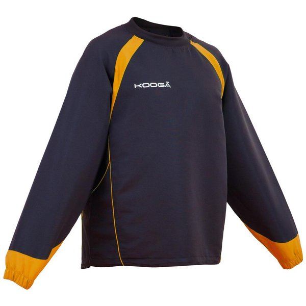 KOOGA VORTEX TRAINING TOP BLACK/AMBER WITH BRAINTREE EMBROIDERED BADGE