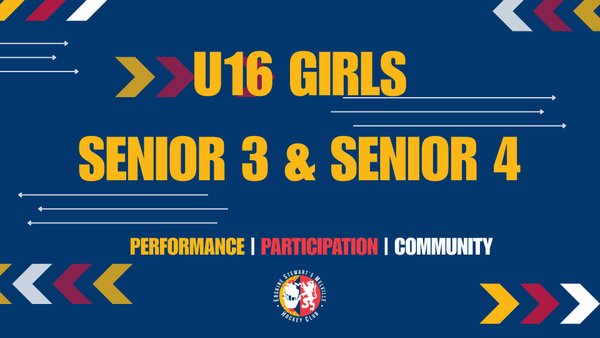 U16 Girls Membership (Senior 3 & Senior 4)