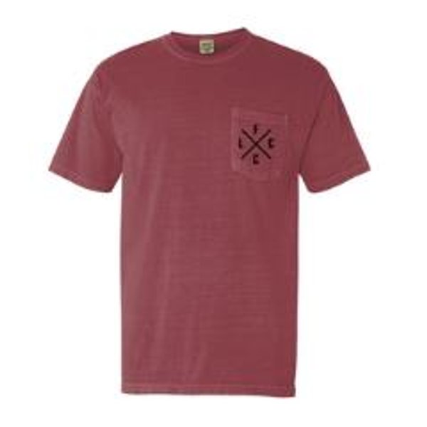 Short Sleeve Pocket Tee Brick Red