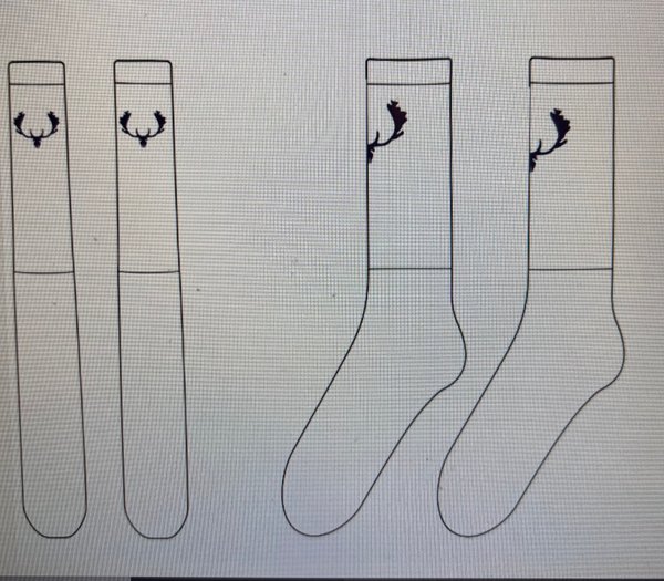 White Cotton TRFC Crew Socks