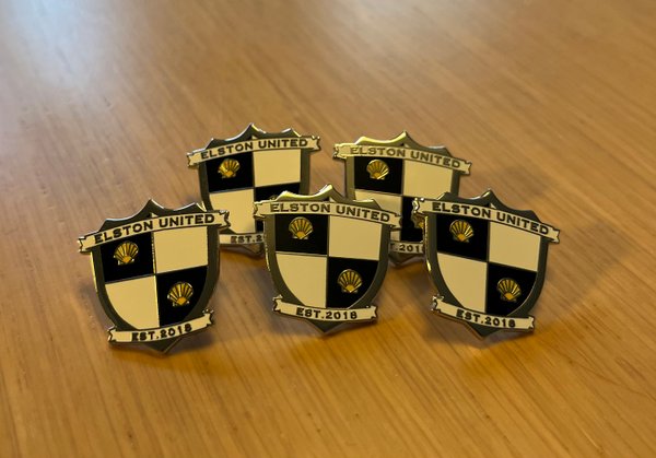 Elston United Enamel Crest Badge