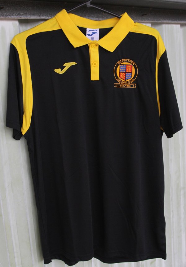 Belper Town FC Black & Yellow Polo Shirt