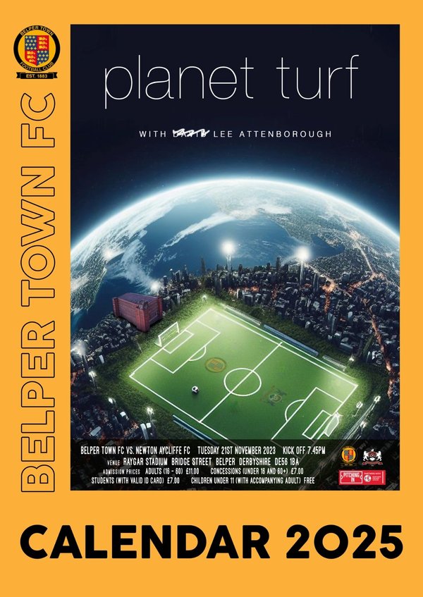 Belper Town 2025 Calendar (A4)