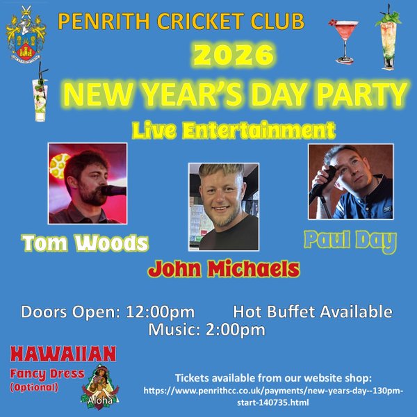 New Year’s Day - 1.30pm start