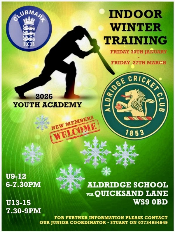 Youth Academy Winter Indoor Training Programme 2026