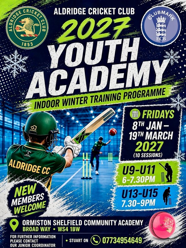 Youth Academy Indoor Winter Training Programme 2027