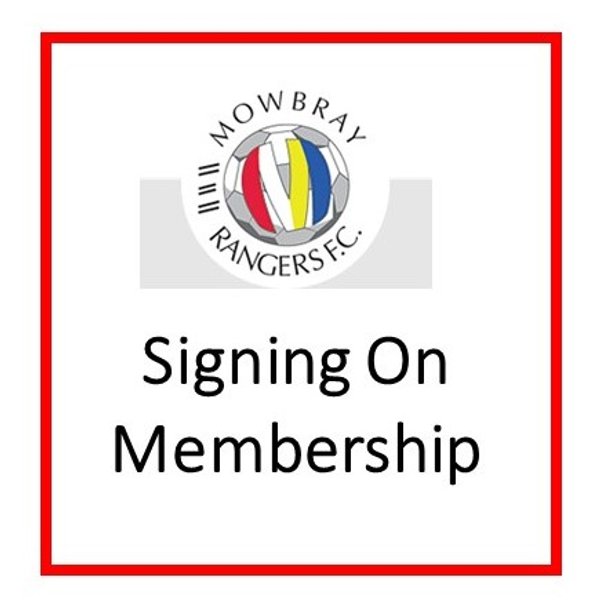 Signing On Membership 25/26 Season