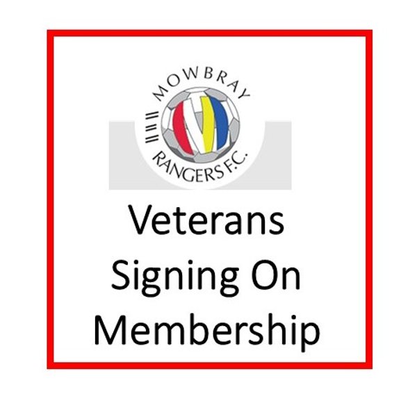 Veterans Signing On Membership 25/26 Season