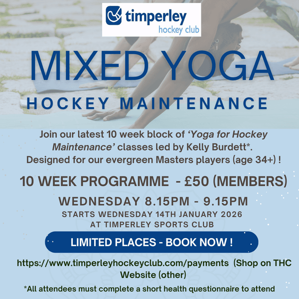 Mixed Masters 'Yoga for Hockey Maintenance' - Block of 10 sessions (from 14th Jan 2026)