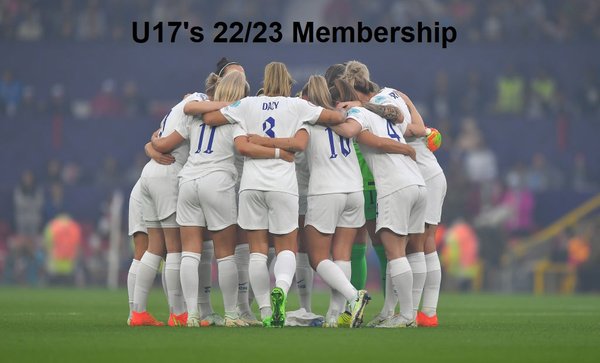 Season 22/23 Under 17's Membership Fees £130