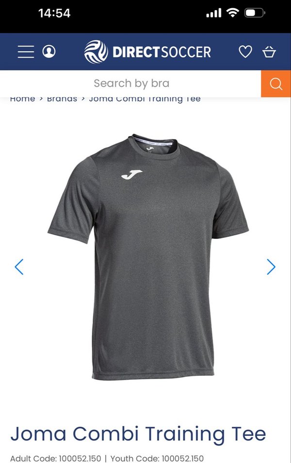 Training / Away shirt Grey - Joma