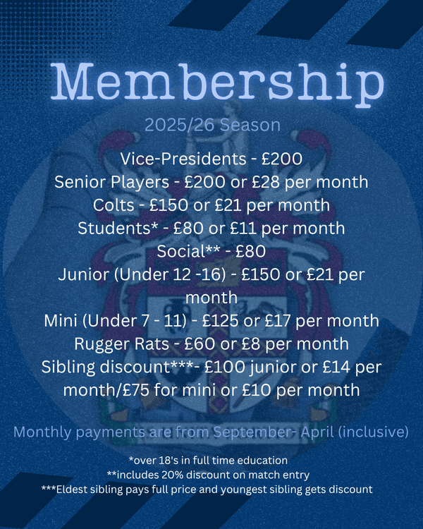Club Membership 2025/26