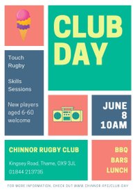 Club Day on 8th June