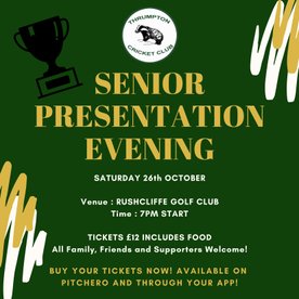 Senior Presentation Night - Sat 26 October - BOOK NOW!