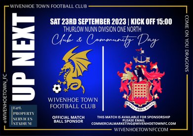 Club and Community Day - 23rd September!
