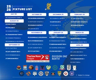 Wivenhoe Town Fixtures 25/26