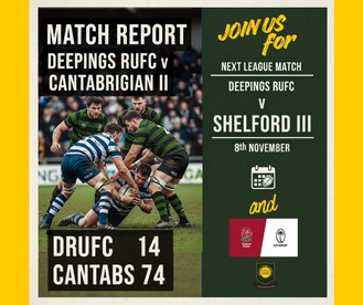 Match Report: Deepings RUFC v Cantabrigian II