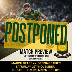 MATCH POSTPONED