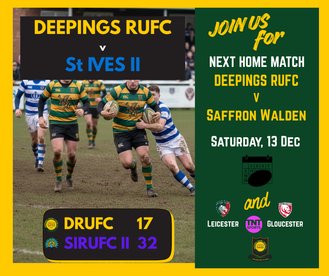 Match Report: Deepings RUFC vs. St Ives II