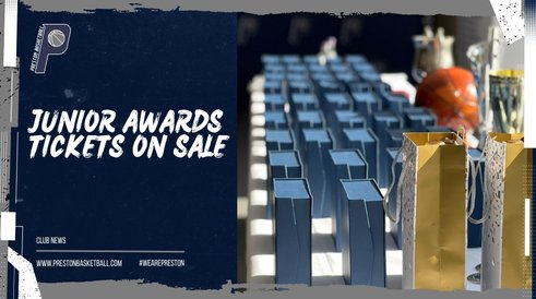 Junior Awards Evening Tickets Available