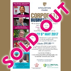 Stourton Park Corporate Lunch for May 2017 - SOLD OUT