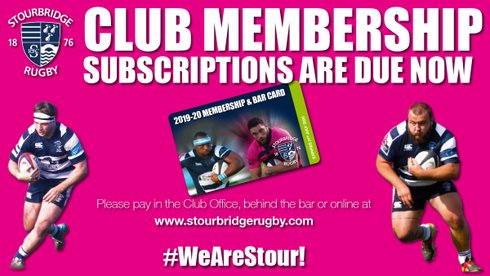 Club Membership Subscriptions Due Now