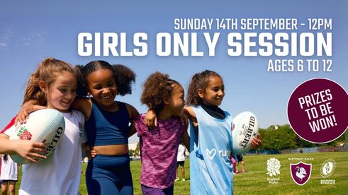 Girls Only Rugby Session at Bletchley Rugby Club!